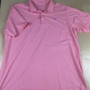 B Draddy Mens XL Performance Golf Polo Shirt Pima Stretch Striped